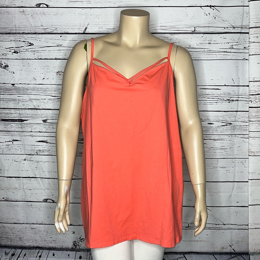 Torrid NWT Size 6 Pink Criss-Cross Neckline Strappy Foxy Cami Tank Top